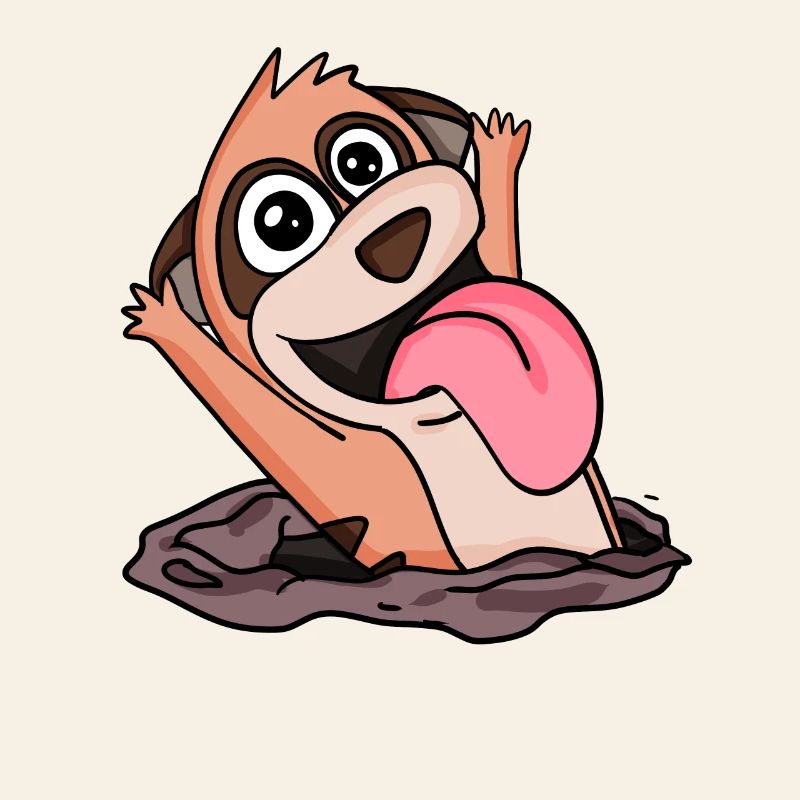 Cute meerkat hug