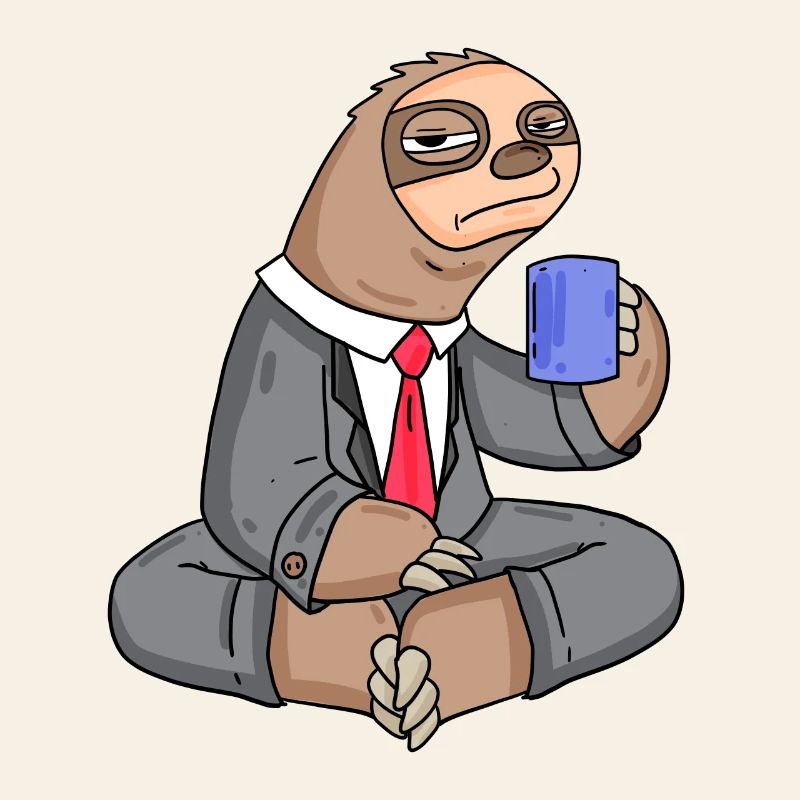 Tenue de bureau sloth