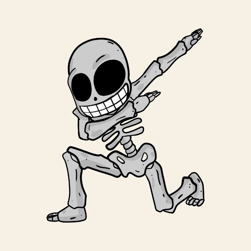 Dabbing de squelette