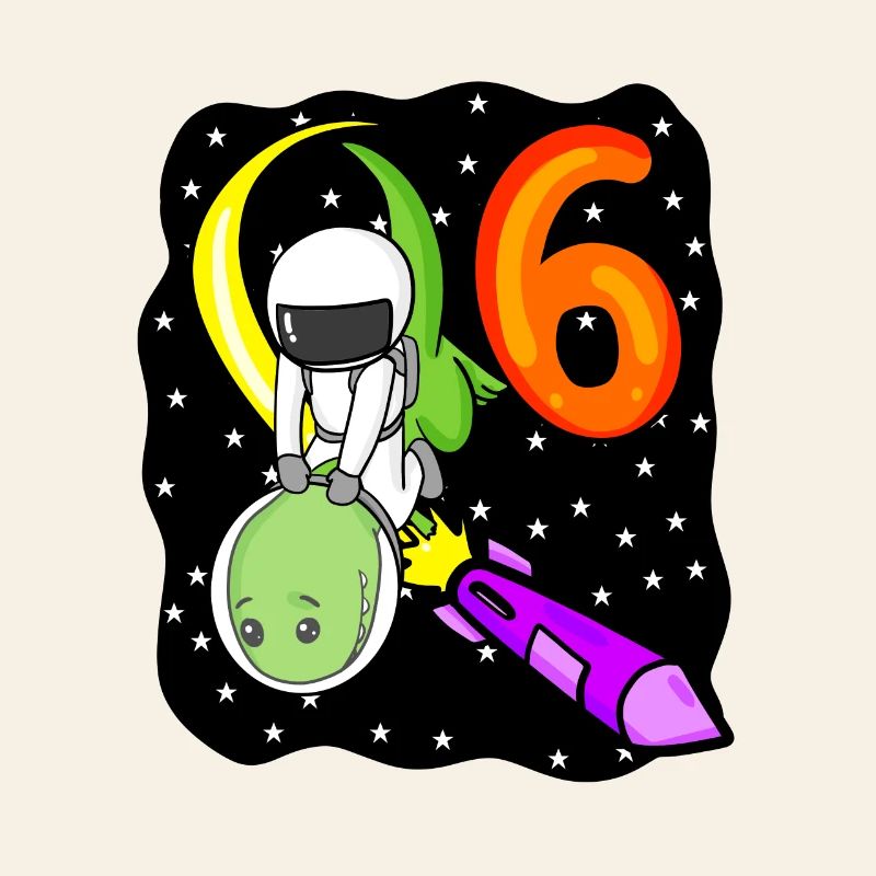 Junge 6 Jahre alt - Ich bin 6 - 6. Geburtstag