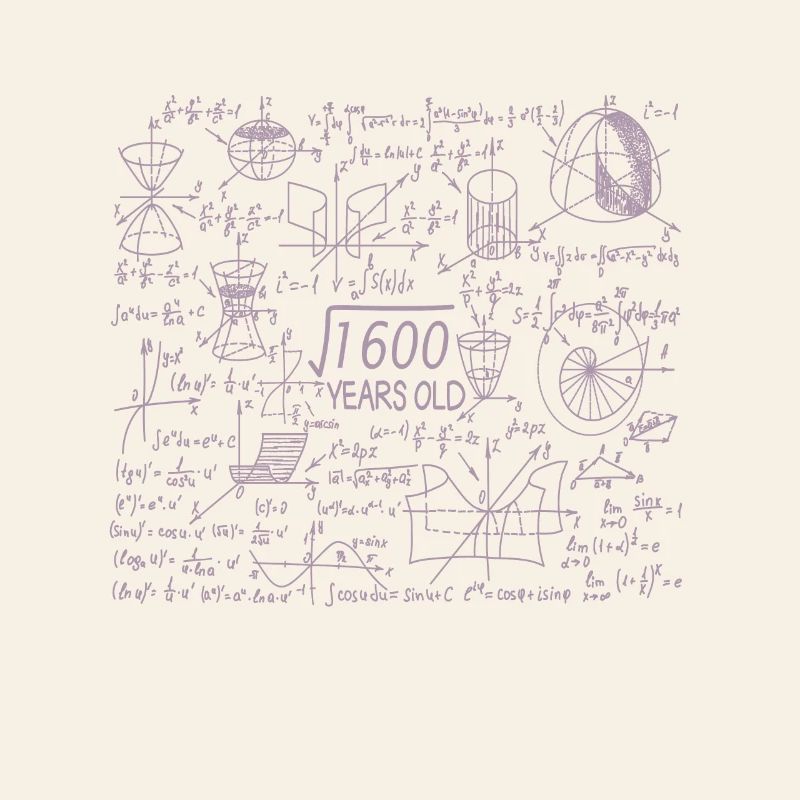 40e anniversaire pour les professeurs de mathématiques et les nerds de mathématiques