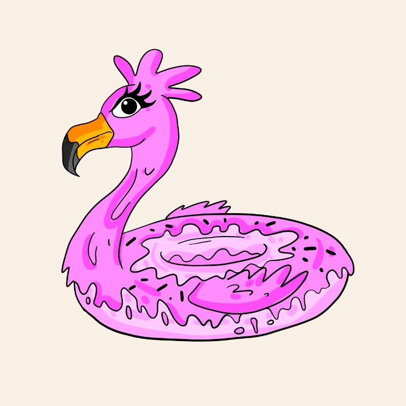 Flamingo Donut