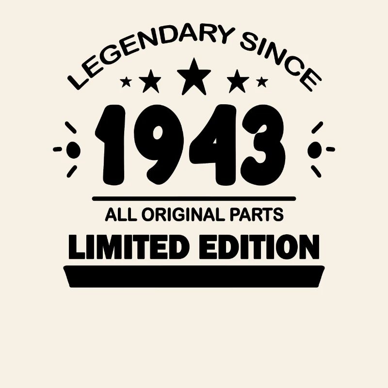 1943 - Né 1943 - Année de construction 1943