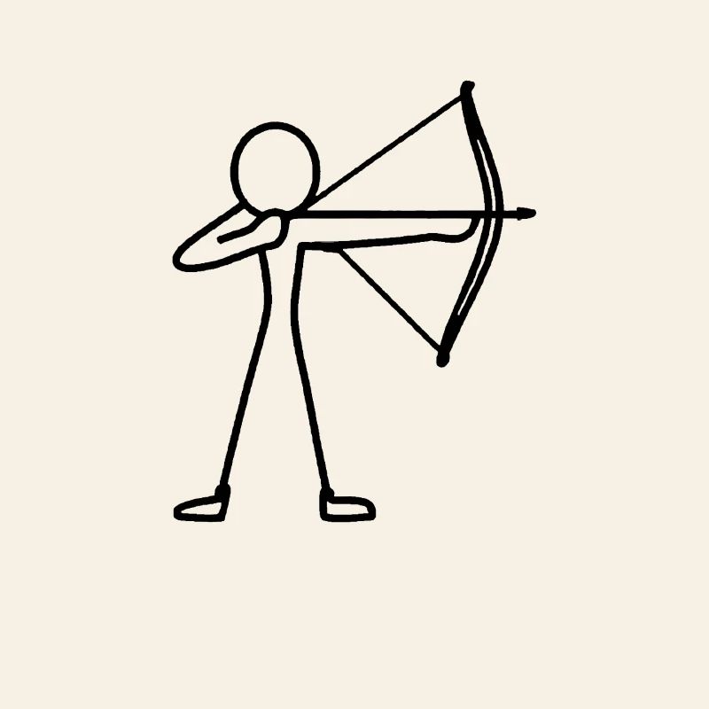 Archer à l’arc à l’arc à l’arc