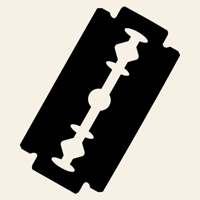 Logo razor blade.