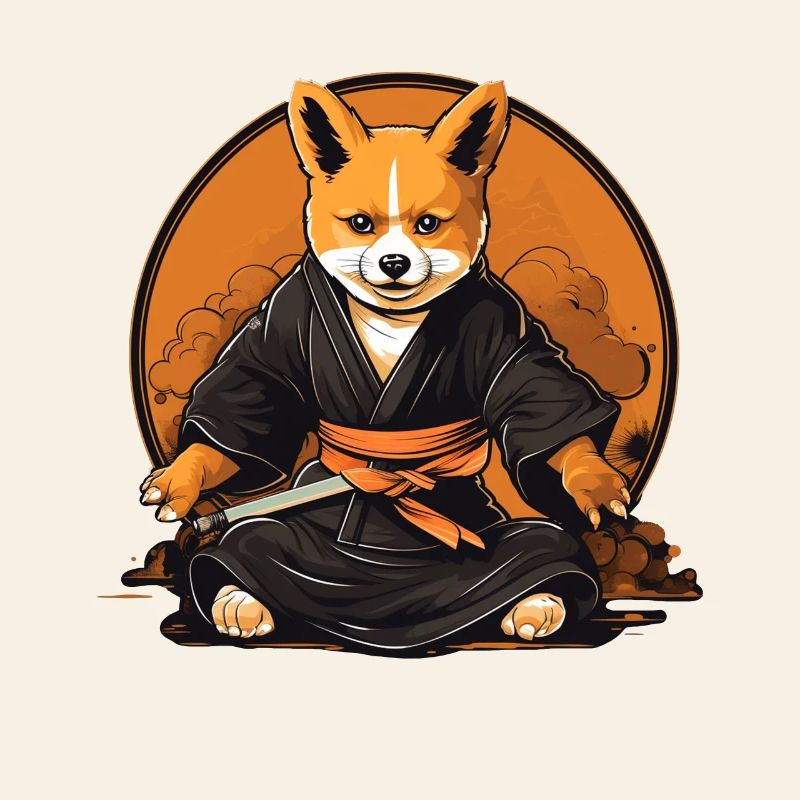 Ninja-Corgi Hund