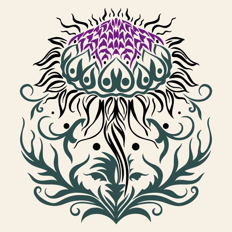 Distel lila Thistle