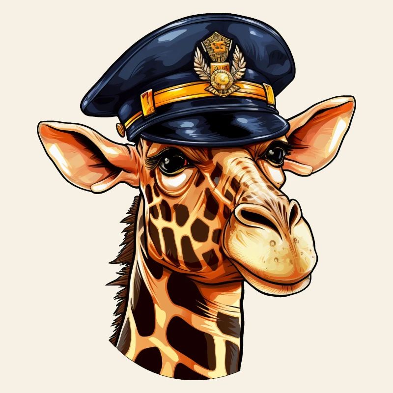 Giraffe Policeman