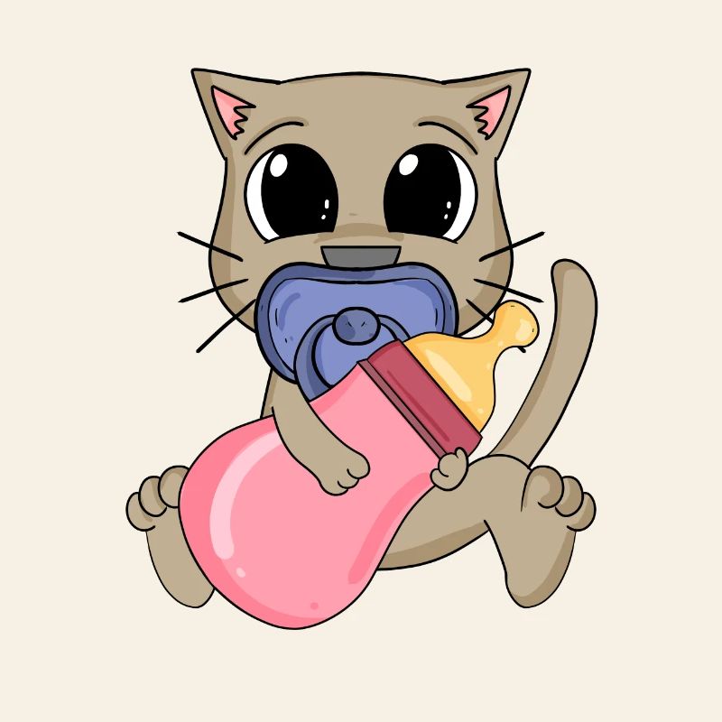 Motif de bébé chat