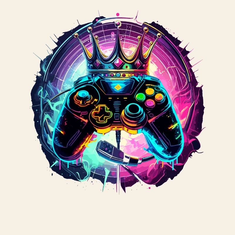 Gaming Controller mit Headset und Krone