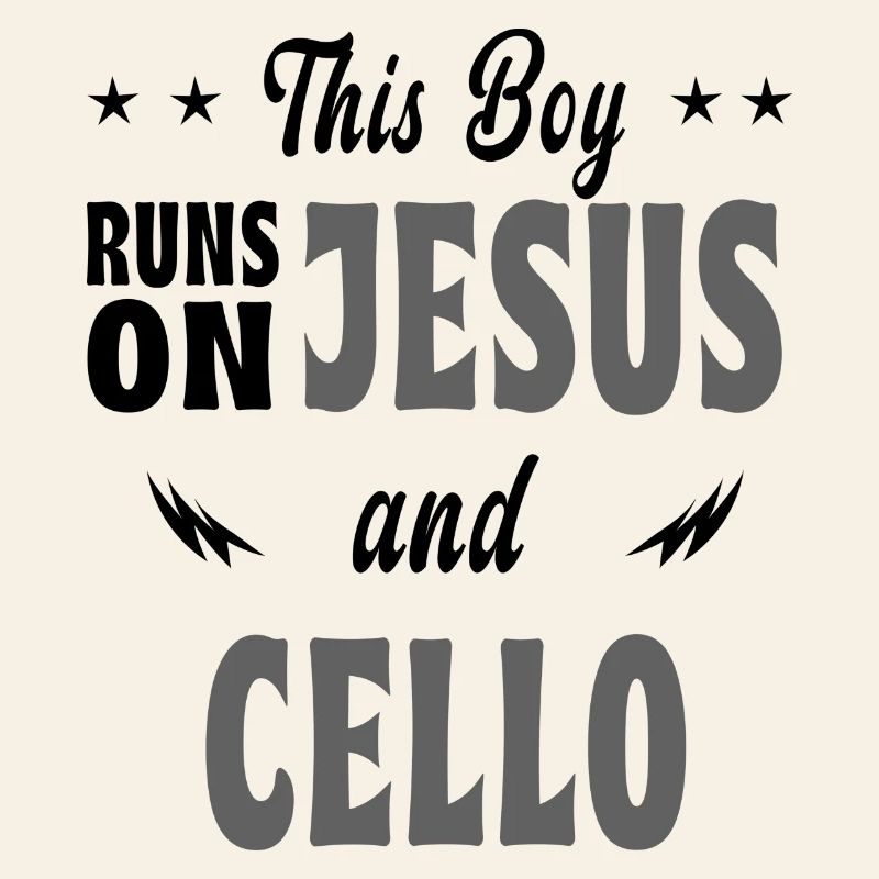 This boy runs on Jesus and cello