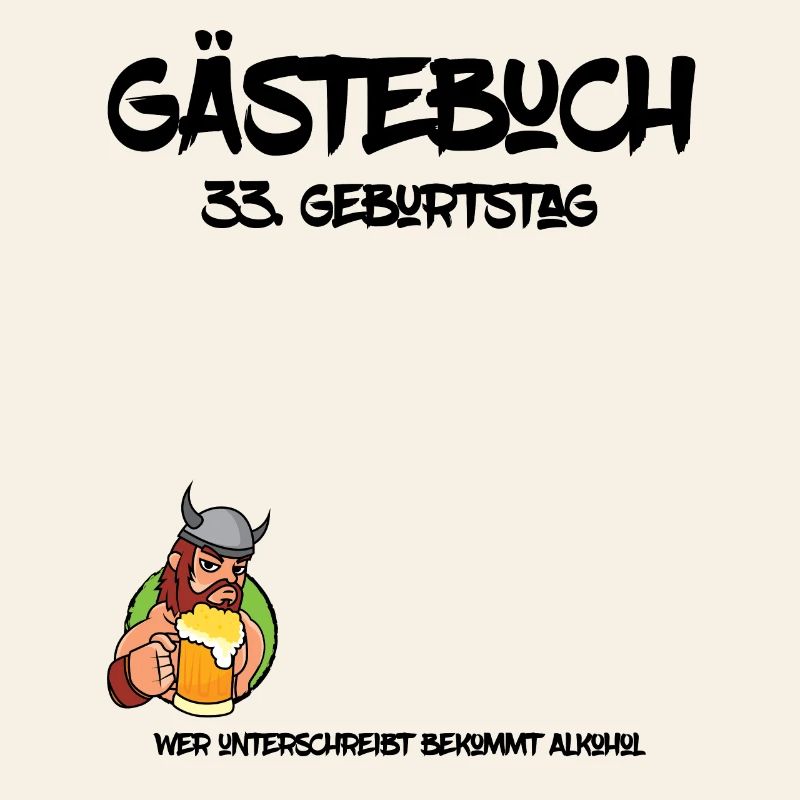 33. Geburtstag | Gästebuch Design