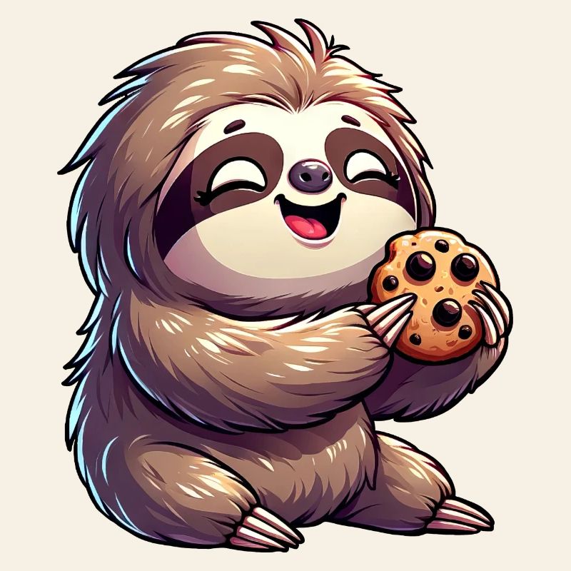Sloth Cute Biscuit Cookie Delight