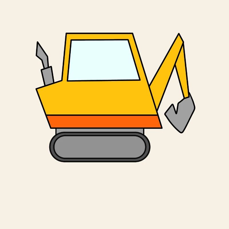 Bagger Baustelle Baggerfahrer