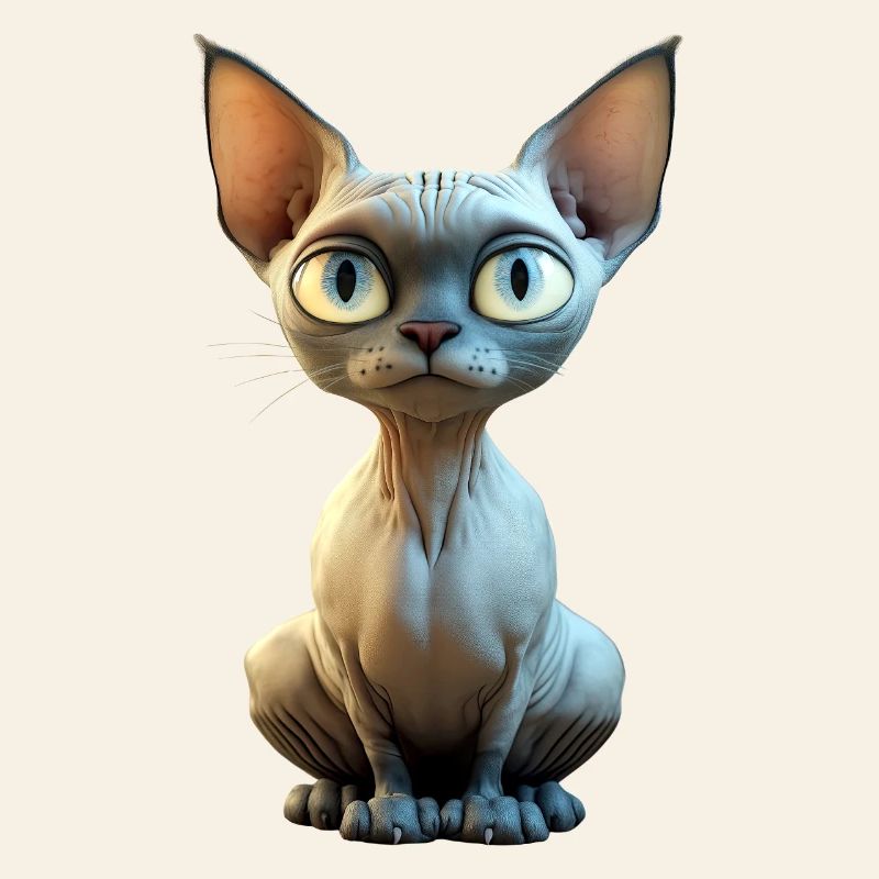 Chat Sphynx Chat Sphynx Chat Canadien Mignon Sphinx