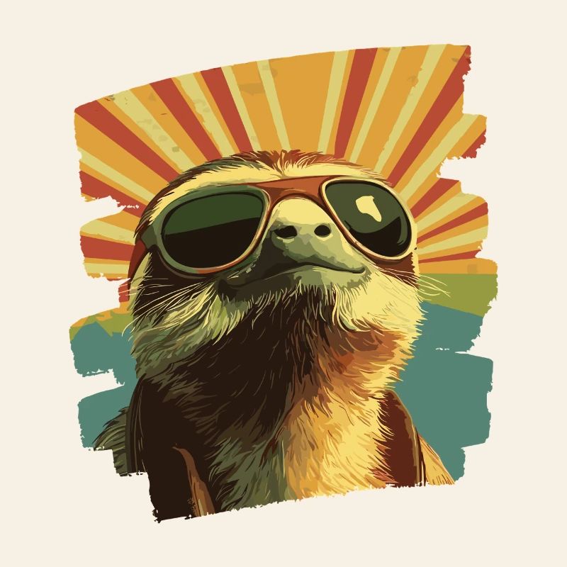 Faultier Retro