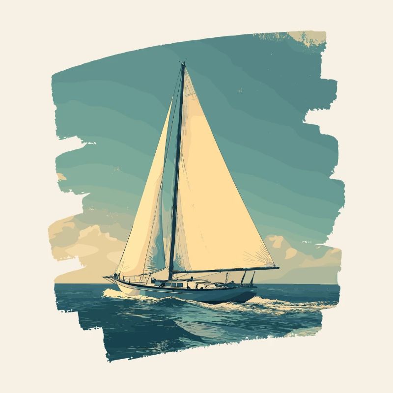 Sailboat Retro