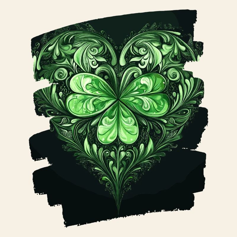 Saint-Patrick Shamrock Heart
