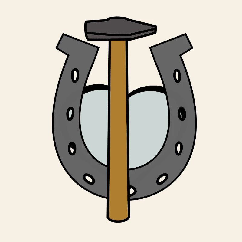 Sabot Cheval Maréchal-ferrant Fer à cheval Forgeron Forgeron