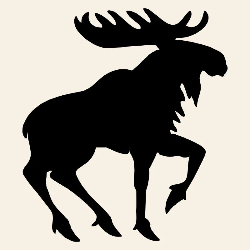 Heraldic Moose – Shadow Style Emblem