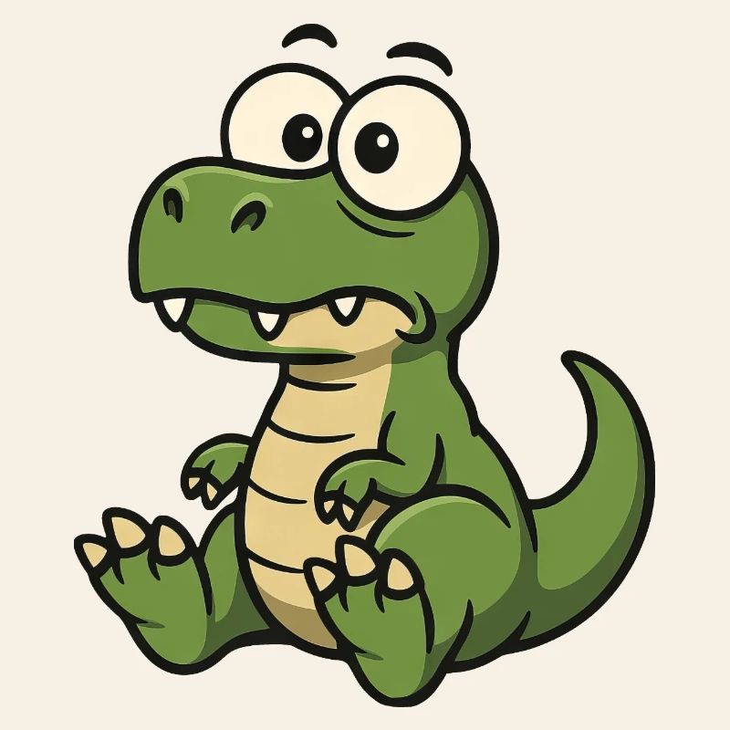 Funny T-Rex Dino surprises surprised Clumsy
