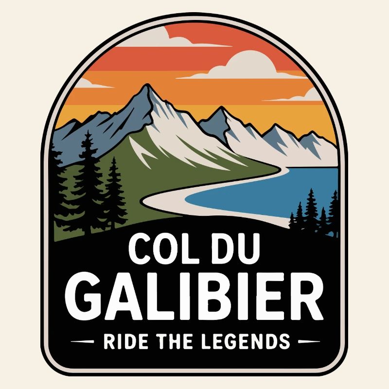 Col du Galibier Panneau Cyclisme