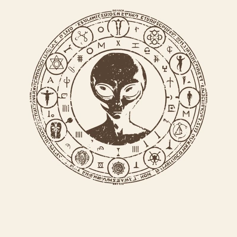 Mystical Alien Constellation Design