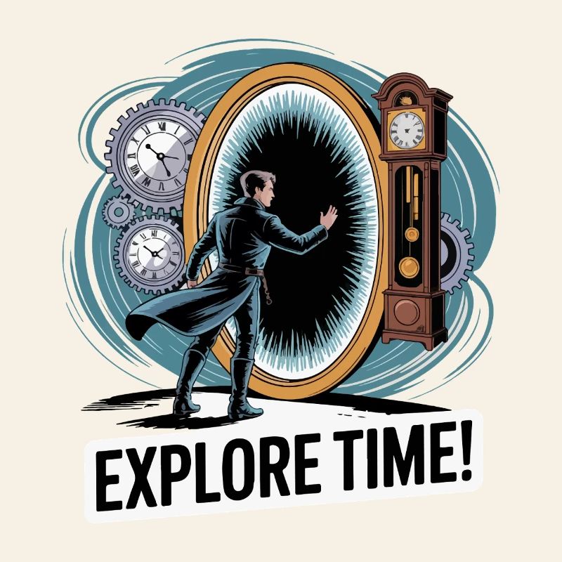 Explore Time Surreal Clock Design
