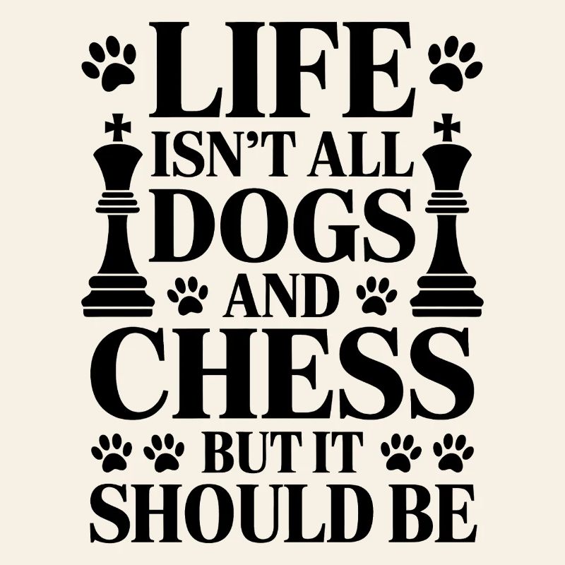 Échecs Dire Joueur D’échecs Chiens Cadeau D’échecs