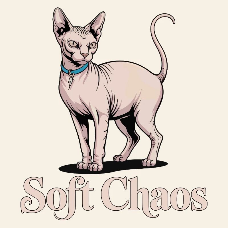 Soft Chaos Sphynx Katze