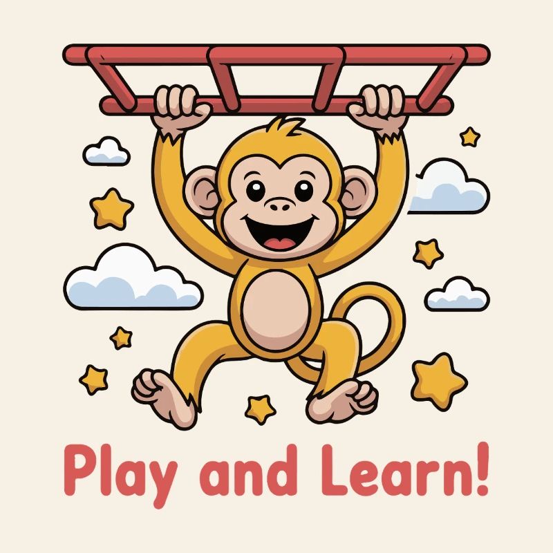 Cheerful Monkey Playground Design