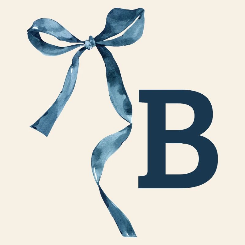 Monogramm b Geschenkidee