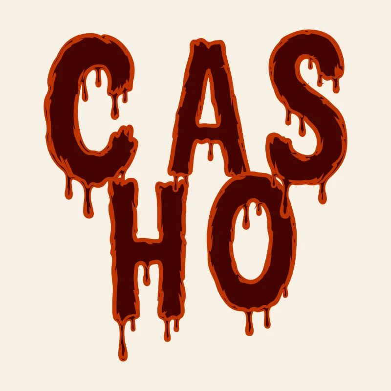 Tropfender Text Horror-Modedesign