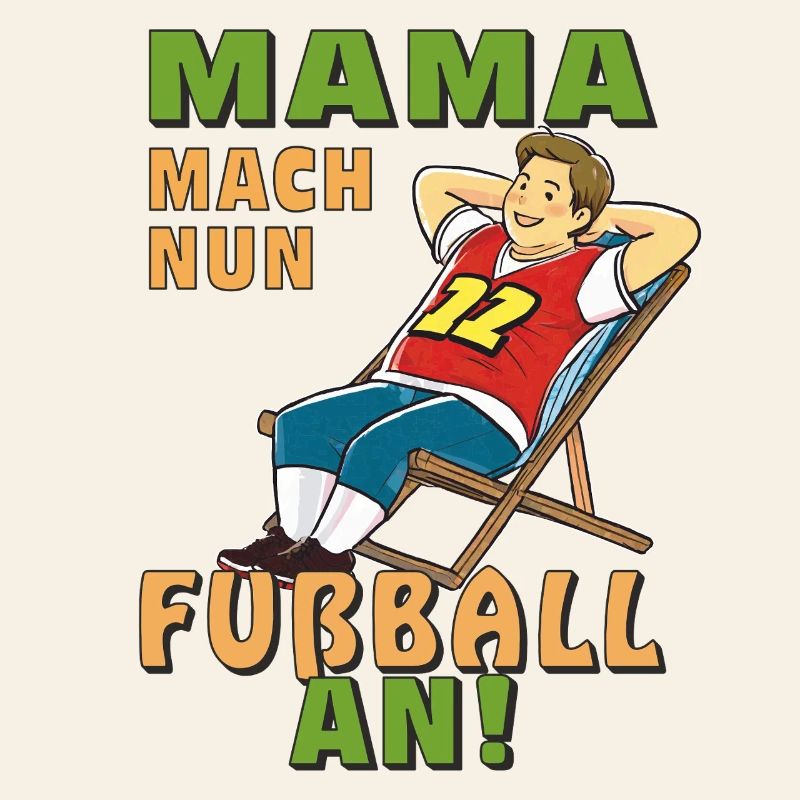 DECK CHAIR MAN MOM NOW TURN ON SOCCER