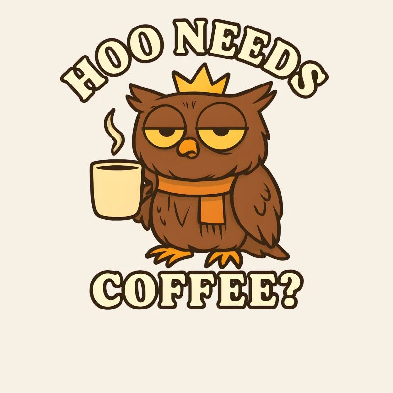  Hoo Needs Coffee? – Lustige Eule