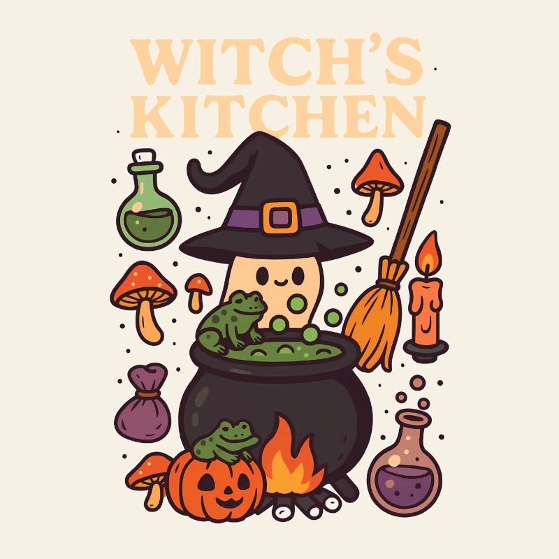 Conception du bureau du sorcier de la maison de la sorcière