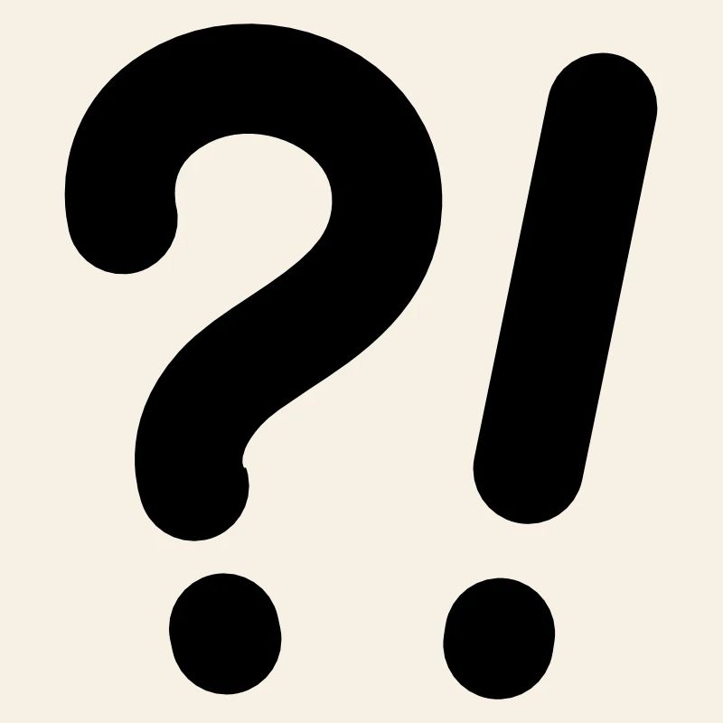 Question marks and exclamation marks