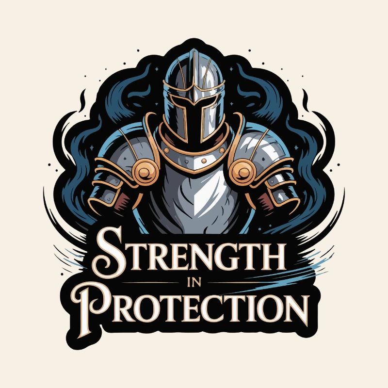 Knight Shield Strength T-Shirt Design