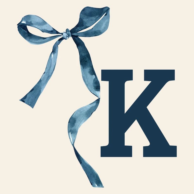 Monogram k Geschenkidee