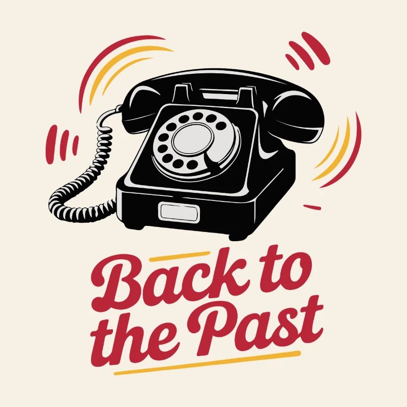 Retro Wählscheibentelefon Nostalgie Design