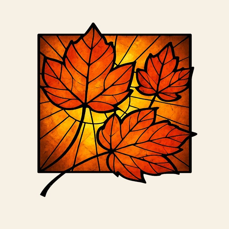 Vitrail Automne Herbst Herbstlich