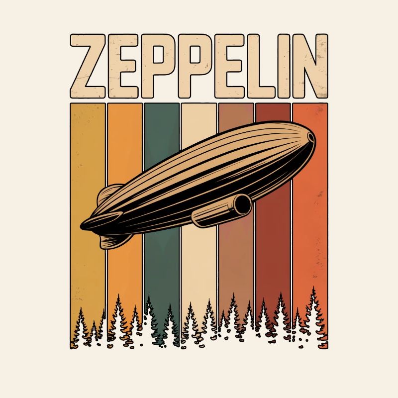Dirigeable Zeppelin Rétro Vintage