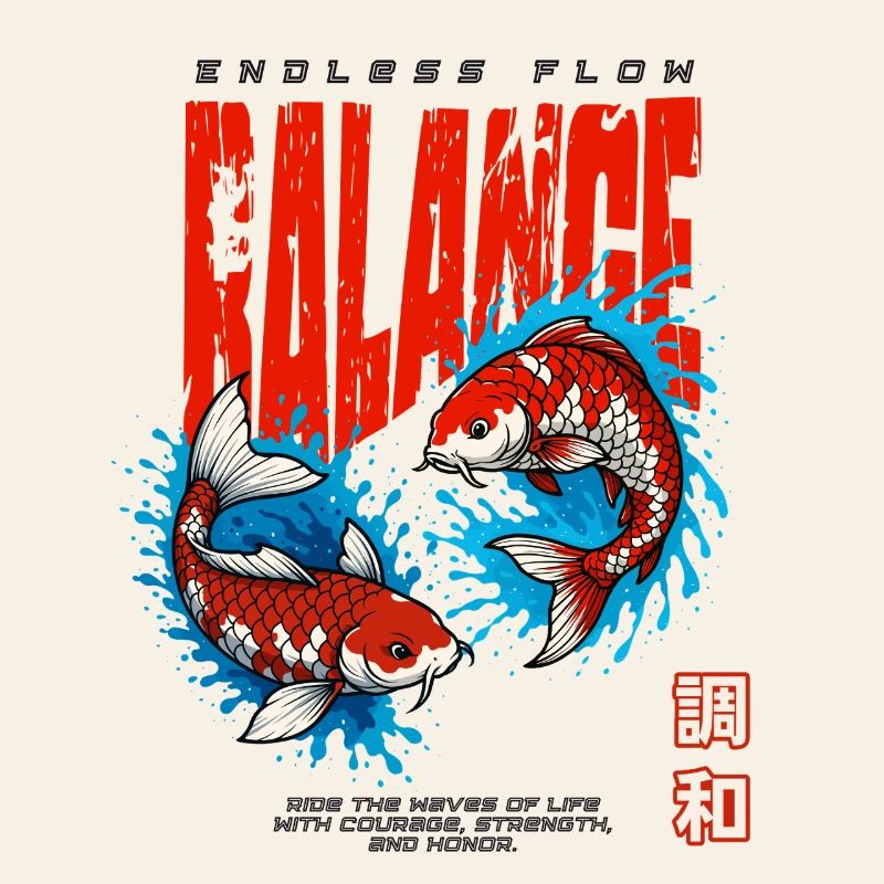 Poisson Koi - Équilibre
