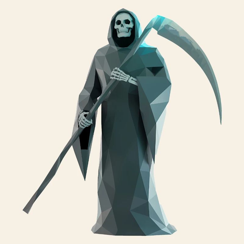 Death Reaper - Cool Low Poly Logo
