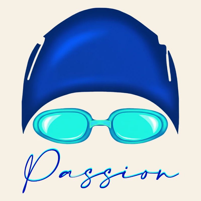 Passion Natation Bleu Néon