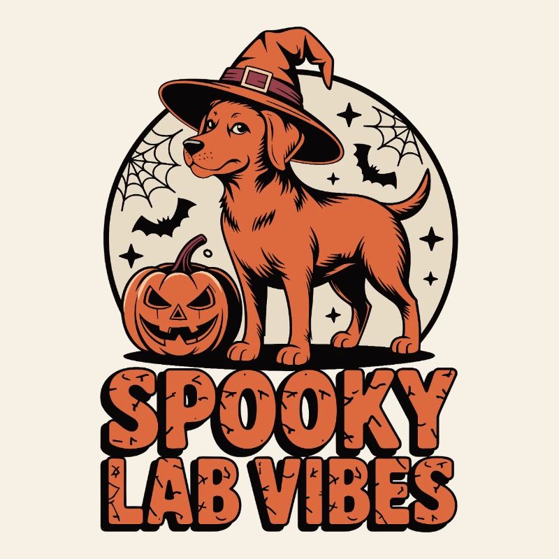 Spooky Foxred Labrador Halloween