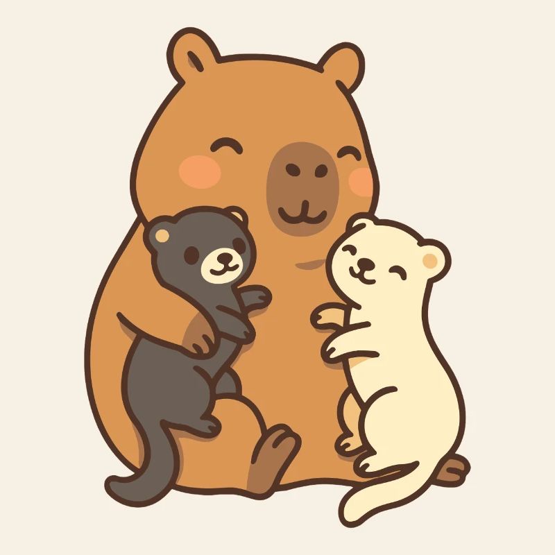 Capybara & Ferret – Friendship & Security