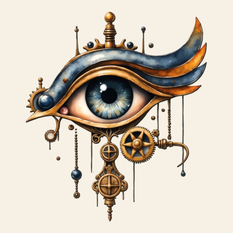 Steampunk mechanical eye