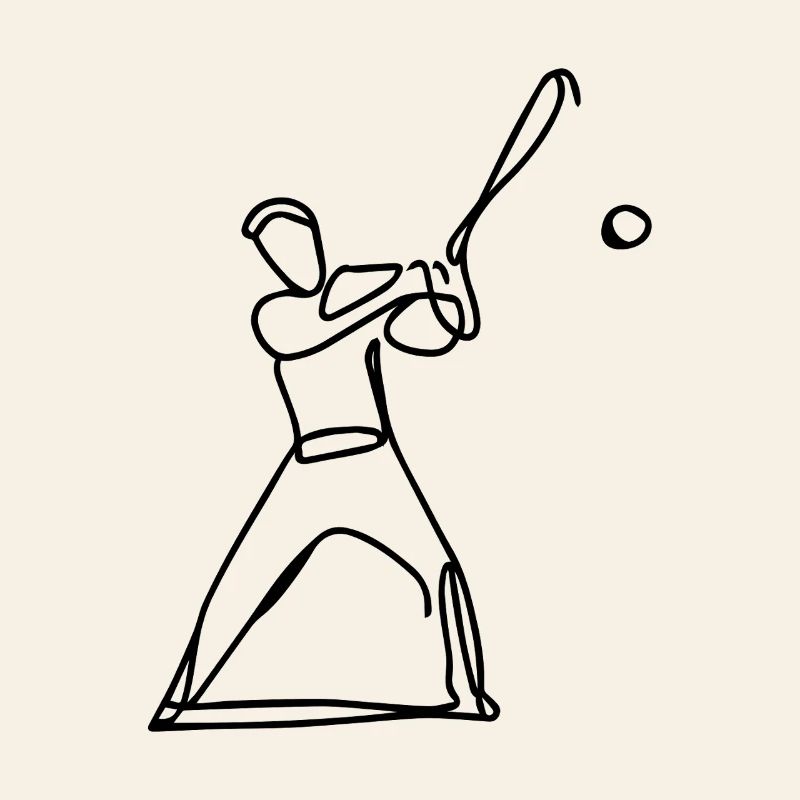 Baseball Player Drawing