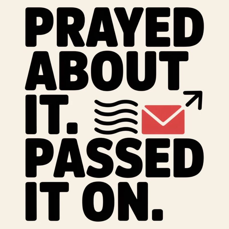 Prayed About It Passed It On Gebet